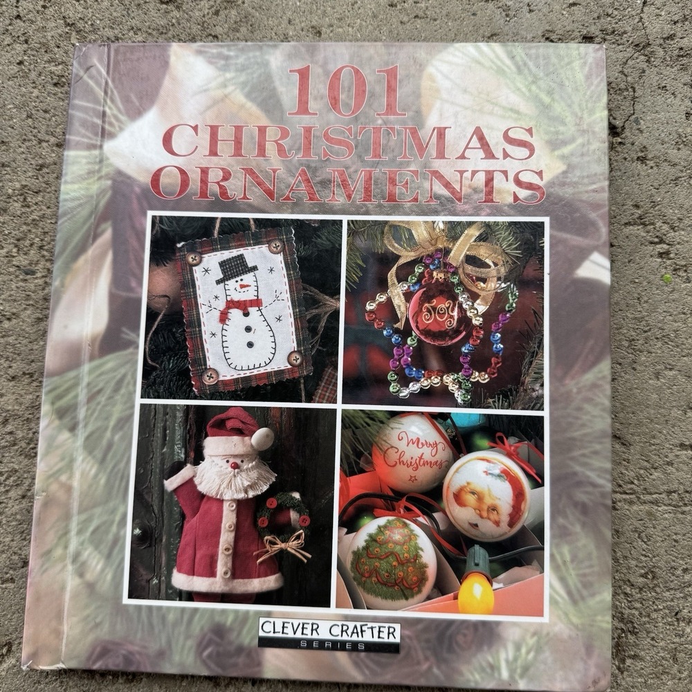 VTG 101 Christmas Ornaments Hardcover Leisure Arts‎ 2000